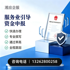 渭南服务业引导资金申报服务
