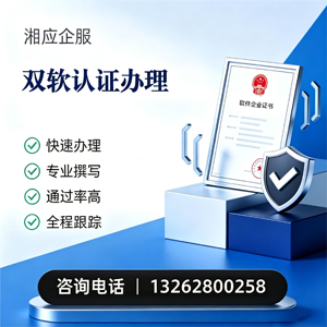 渭南双软认证申报服务
