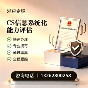 渭南CS信息系统化能力评估申报服务